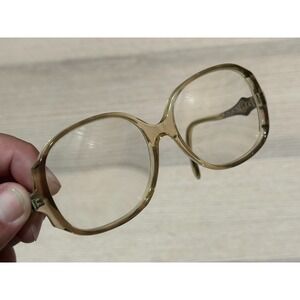 Vintage 50's Pathway Bronzetone Clear Gold Like Eyeglasses Frame Womens